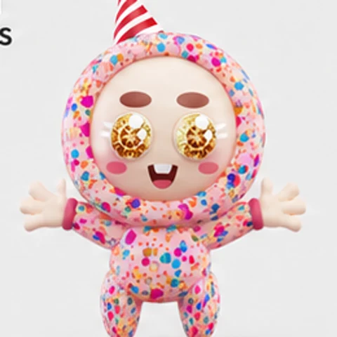 Sprinkles — the confetti-sprinkle Crasher with topaz eyes